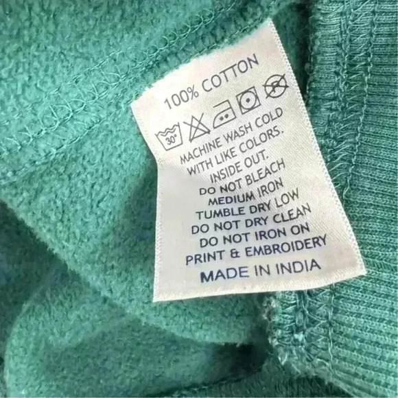 U.S. Polo Assn Men's Green Pullover Sweatshirt Long Sleeve Preppy Nautical Sz Lg - Picture 4 of 6